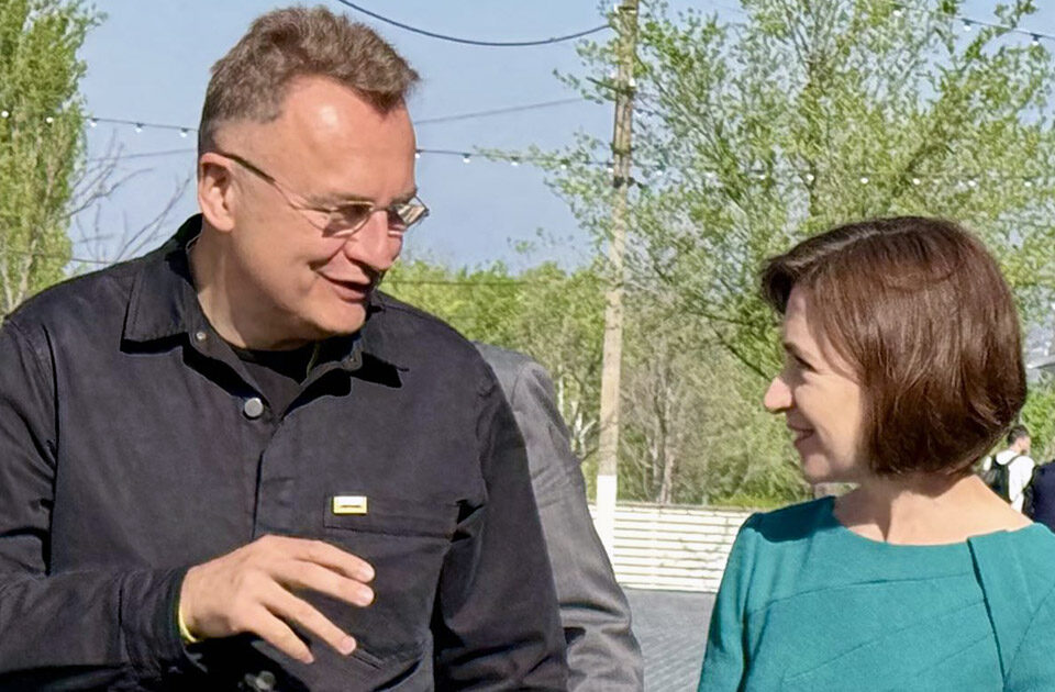 Мер Львова Андрій Садовий і президентка Молдови Мая Санду