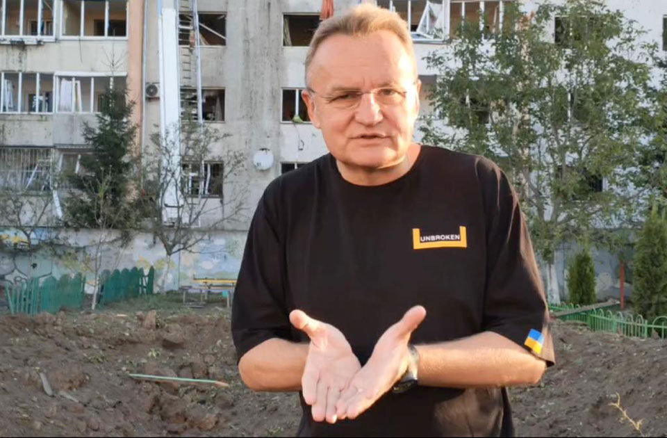 андрій садовий, ракетний обстіл